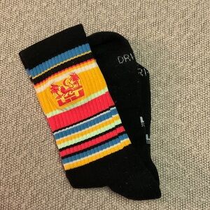Nike Elite LeBron Multicolor Striped Socks with Black Base